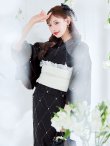 画像14: 【予約 / 5月下旬発送予定】アーガイルビジュー浴衣 OBI-siwa-204-wk-12-OW / HIMO-906-yn-PEARL / HEKO-800-sb-5-W / YA-1080-kj-B / GETA-01-kj-1-B/ [yo/YMT] (14)