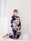 画像10: クラシカルフラワーブーケ浴衣 OBI-siwa-200-kj-11-Rose / HIMO-906-yn-PEARL / HEKO-800-sb-5-W / YA-1071-kn-P / GETA-01-kj-3-IV/ [YMT] (10)