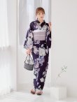 画像15: クラシカルフラワーブーケ浴衣 OBI-siwa-200-kj-11-Rose / HIMO-906-yn-PEARL / HEKO-800-sb-5-W / YA-1071-kn-P / GETA-01-kj-3-IV/ [YMT] (15)