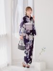 画像16: クラシカルフラワーブーケ浴衣 OBI-siwa-200-kj-11-Rose / HIMO-906-yn-PEARL / HEKO-800-sb-5-W / YA-1071-kn-P / GETA-01-kj-3-IV/ [YMT] (16)