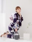 画像6: クラシカルフラワーブーケ浴衣 OBI-siwa-200-kj-11-Rose / HIMO-906-yn-PEARL / HEKO-800-sb-5-W / YA-1071-kn-P / GETA-01-kj-3-IV/ [YMT] (6)