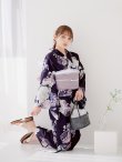 画像8: クラシカルフラワーブーケ浴衣 OBI-siwa-200-kj-11-Rose / HIMO-906-yn-PEARL / HEKO-800-sb-5-W / YA-1071-kn-P / GETA-01-kj-3-IV/ [YMT] (8)
