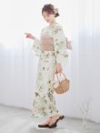 画像3: 【即日発送】秋静牡丹の大人浴衣【浴衣３点セット 浴衣/帯/下駄】[YMT] (3)