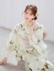画像5: 【即日発送】秋静牡丹の大人浴衣【浴衣３点セット 浴衣/帯/下駄】[YMT] (5)
