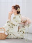 画像7: 【即日発送】秋静牡丹の大人浴衣【浴衣３点セット 浴衣/帯/下駄】[YMT] (7)