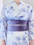 画像18: モダンフラワー大人エレガント浴衣【浴衣３点セット 浴衣/帯/下駄】[OF04] (18)