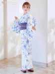 画像20: モダンフラワー大人エレガント浴衣【浴衣３点セット 浴衣/帯/下駄】[OF04] (20)