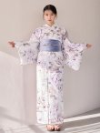 画像4: 【即日発送】藤霞のアンティークローズ浴衣【浴衣３点セット 浴衣/帯/下駄】[OF04/HC03] (4)