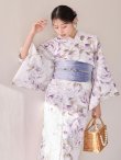 画像12: 【即日発送】藤霞のアンティークローズ浴衣【浴衣３点セット 浴衣/帯/下駄】[OF04/HC03] (12)