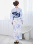 画像14: 白菊月の古典浴衣 OBI-hira-100-ok-4-DusBL / HIMO-900-yn-4-GYxGY / YA-73-kn-BLGR / GETA-01-kj-2-BL / [YMT] (14)