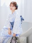 画像7: 白菊月の古典浴衣 OBI-hira-100-ok-4-DusBL / HIMO-900-yn-4-GYxGY / YA-73-kn-BLGR / GETA-01-kj-2-BL / [YMT] (7)