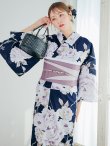 画像12: 濃紺牡丹柄浴衣 OBI-hira-100-ok-8-PLxLPL / HIMO-900-yn-7-MOC / HEKO-800-sb-5-W / YA-948-kj-NV / GETA-01-kj-3-IV/ [YMT] (12)