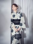 画像11: 【予約 / 5月下旬発送予定】梅柄藍鼠色浴衣 OBI-siwa-204-wk-1-B / HIMO-900-yn-3-GYxGD / YA-1072-kn-B / GETA-02-ok-4-MOC / [yo/OF01] (11)