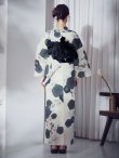 画像15: 【予約 / 5月下旬発送予定】梅柄藍鼠色浴衣 OBI-siwa-204-wk-1-B / HIMO-900-yn-3-GYxGD / YA-1072-kn-B / GETA-02-ok-4-MOC / [yo/OF01] (15)