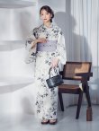 画像13: 【予約 / 5月下旬発送予定】モノトーンフラワー浴衣 OBI-g-500-kj-8-GY / HIMO-900-yn-3-GYxGD / YA-1086-wk-B / GETA-02-ok-4-MOC/ [y/OF01] (13)