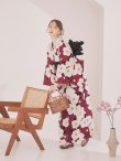 画像12: 【予約 / 5月下旬発送予定】白椿と梅の花柄浴衣 OBI-siwa-204-wk-1-B / HIMO-902-kj-5-RosePK / / YA-1066-kj-IV / GETA-02-ok-8-RoseP/ [yo/OF01] (12)