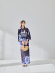 画像6: 【即日発送】大人ネイビー牡丹浴衣【浴衣３点セット 浴衣/帯/下駄】[OF04] (6)