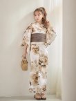画像17: 【即日発送】ホワイトエレガントフラワー浴衣【浴衣３点セット 浴衣/帯/下駄】[OF04] (17)