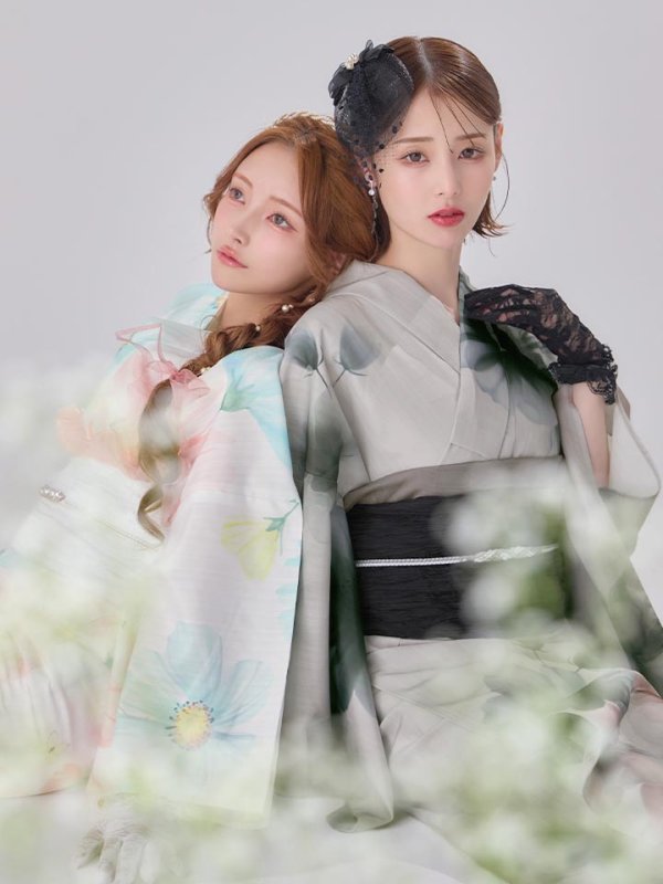 モデル：まみ　身長：161cm　着用サイズ：Fサイズ モデル：天海りこ　身長：156cm  着用サイズ：Fサイズ