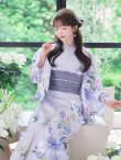 画像10: 送料無料！【即日発送】Riuコラボ ロマンティックニュアンスブーケ浴衣【浴衣３点セット 浴衣/帯/下駄】[OF04] (10)