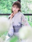 画像13: 送料無料！【即日発送】Riuコラボ ロマンティックニュアンスブーケ浴衣【浴衣３点セット 浴衣/帯/下駄】[OF04] (13)