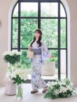 画像9: 送料無料！【即日発送】Riuコラボ ロマンティックニュアンスブーケ浴衣【浴衣３点セット 浴衣/帯/下駄】[OF04] (9)