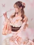 画像37: 送料無料！スウィートニュアンスピンク牡丹浴衣【浴衣３点セット 浴衣/帯/下駄】[OF04]【予約 / 6月下旬発送予定】 (37)