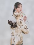 画像7: 【即日発送】送料無料！1人で簡単に着られる！ワンピース / セパレート浴衣セット　ホワイトエレガントフラワー浴衣【浴衣4点セット 浴衣/帯/下駄】[OF04] (7)