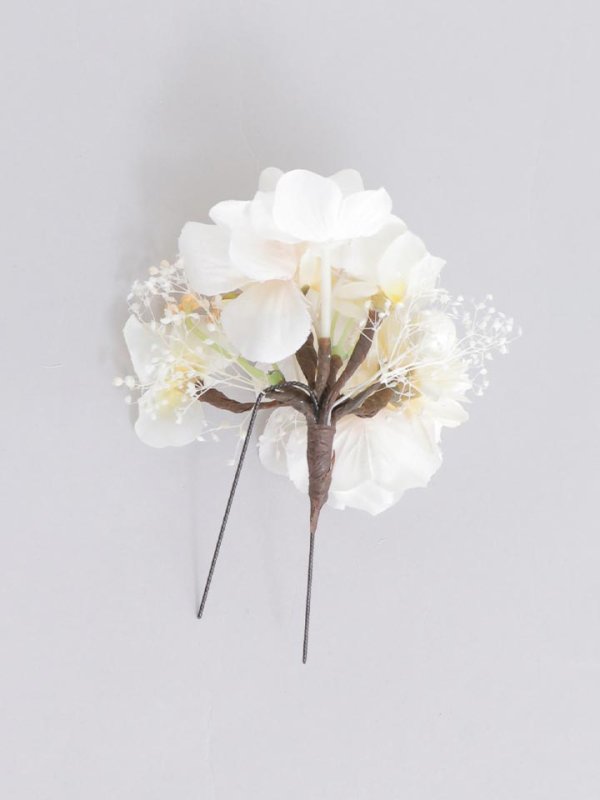 画像3: 【浴衣小物】ドライフラワーと小花のコサージュ【1カラー】 (3)