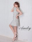画像3: 【ANDY/アンディ】ミックスツイード/ フリンジ/ チェック柄/ ボックスプリーツ/ フレア/ Aライン/ ワンピース/ ミニドレス/ キャバドレス[OF05] (3)