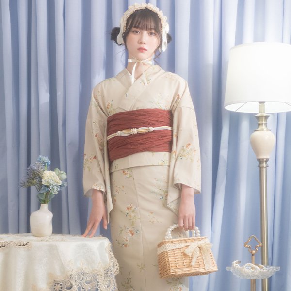 画像10: パールレースリボン台形型カゴバッグ[YMT] (10)