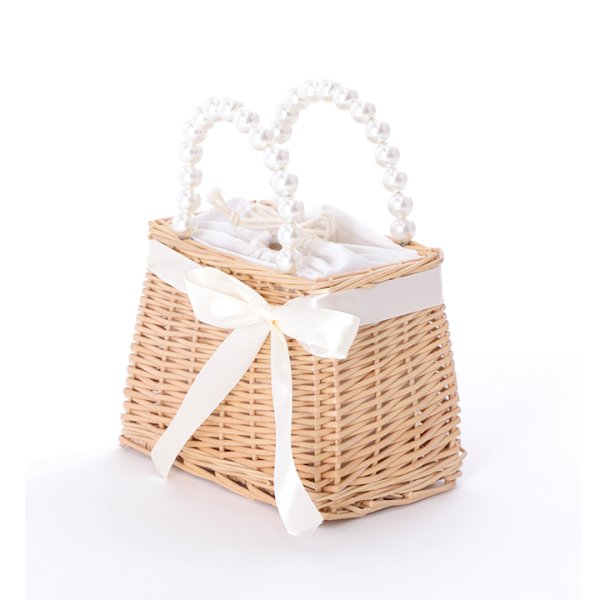 画像3: パール台形型カゴバッグ[YMT] (3)