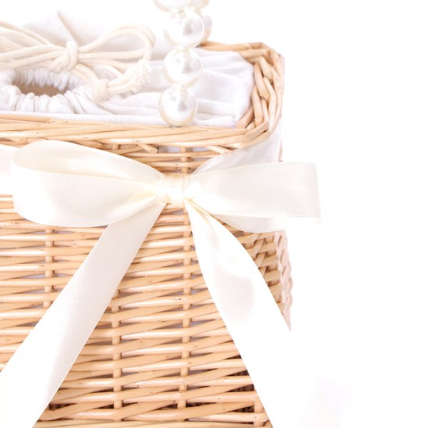 画像4: パール台形型カゴバッグ[YMT] (4)