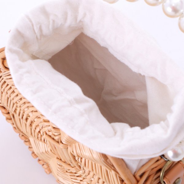 画像4: パールラウンドカゴバッグ[YMT] (4)