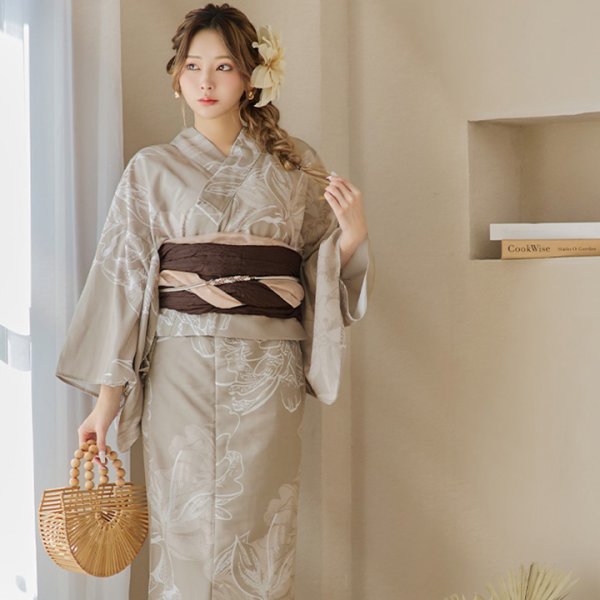 画像5: 木製ハンドル付き竹編み半円カゴバッグ[HC02] (5)