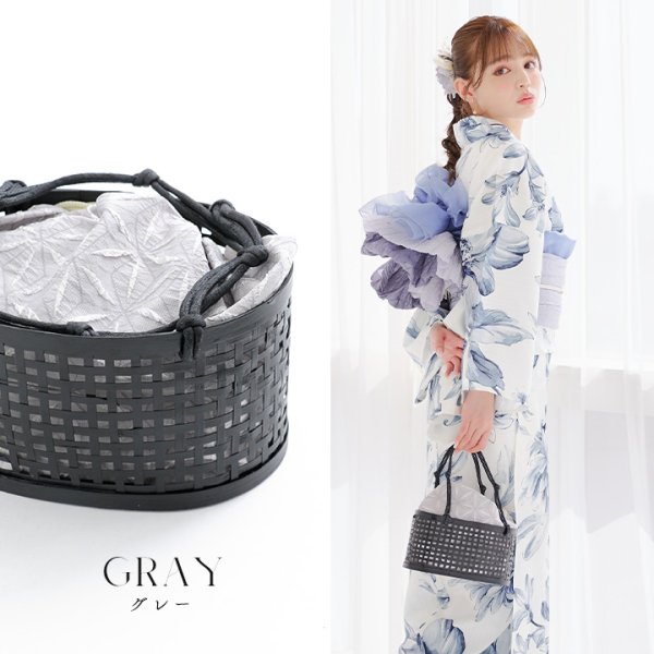 画像4: 竹編み丸型カゴバッグ/4カラー[OF01] (4)