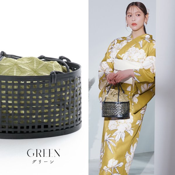 画像5: 竹編み丸型カゴバッグ/4カラー[OF01] (5)