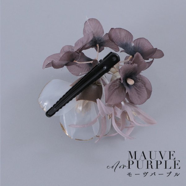 画像6: 【即日発送】【浴衣小物】パール付き3連フラワーコサージュ【2カラー】[HC02] (6)