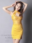 画像1: 【Andy GLAMOROUS/アンディグラマラス】アメスリ/ ホルターネック/ レース切り替え/ スリット/ タイト/ ミニドレス/ キャバドレス[OF05] (1)