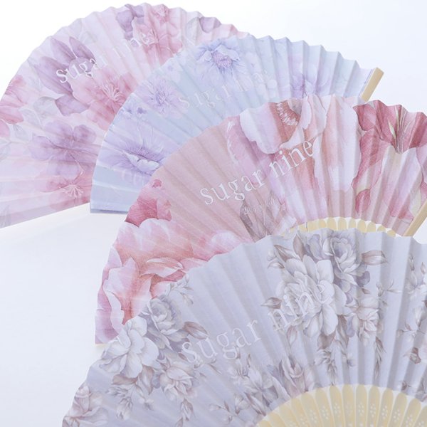 画像10: 【即日発送】【浴衣小物/扇子】フラワー柄扇子【4カラー】[YMT] (10)