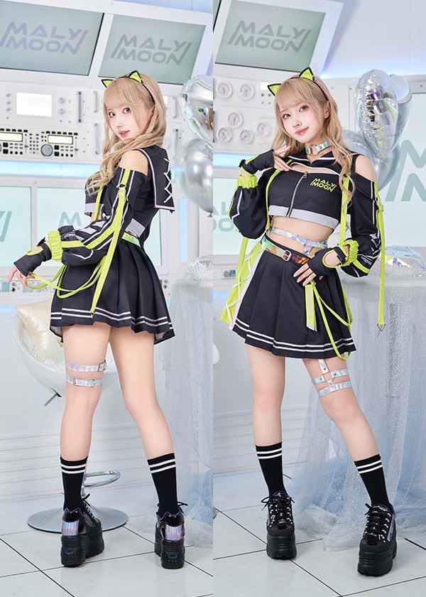 セーラー服コスプレ上下セット(フリーサイズ) 熱かっ