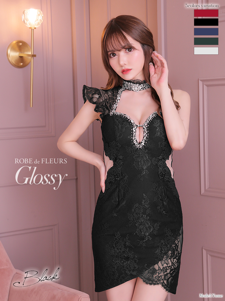 ROBE de FLEURS Glossy ♡ ミニドレス