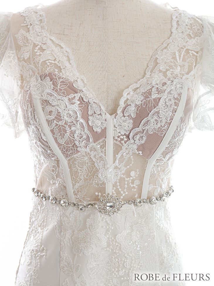 リピ割-100★パープルI75、TバックL♡ジュエリーレース♥️ XS〜Lサイズあり【ROBE de FLEURS/ローブドフルール】ウエスト
