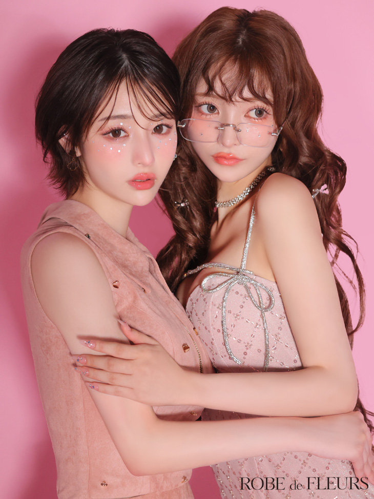 XSサイズあり【ROBE de FLEURS/ローブドフルール】ラメニット