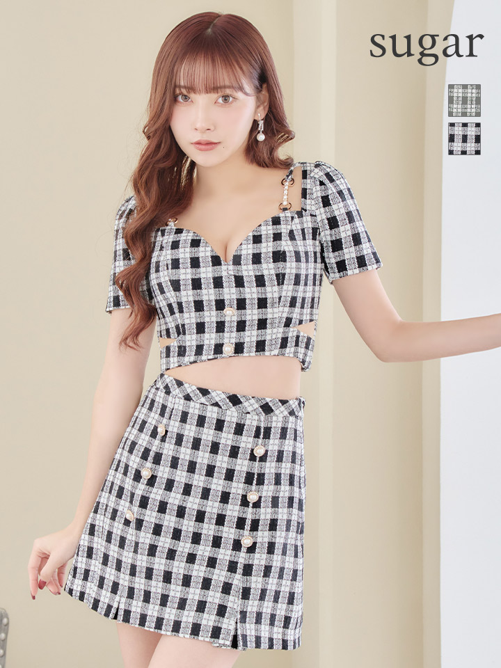 激安 超特価商店街  XSサイズあり【IRMA/イルマ】 ギンガムチェック/ ツイード ワンピース