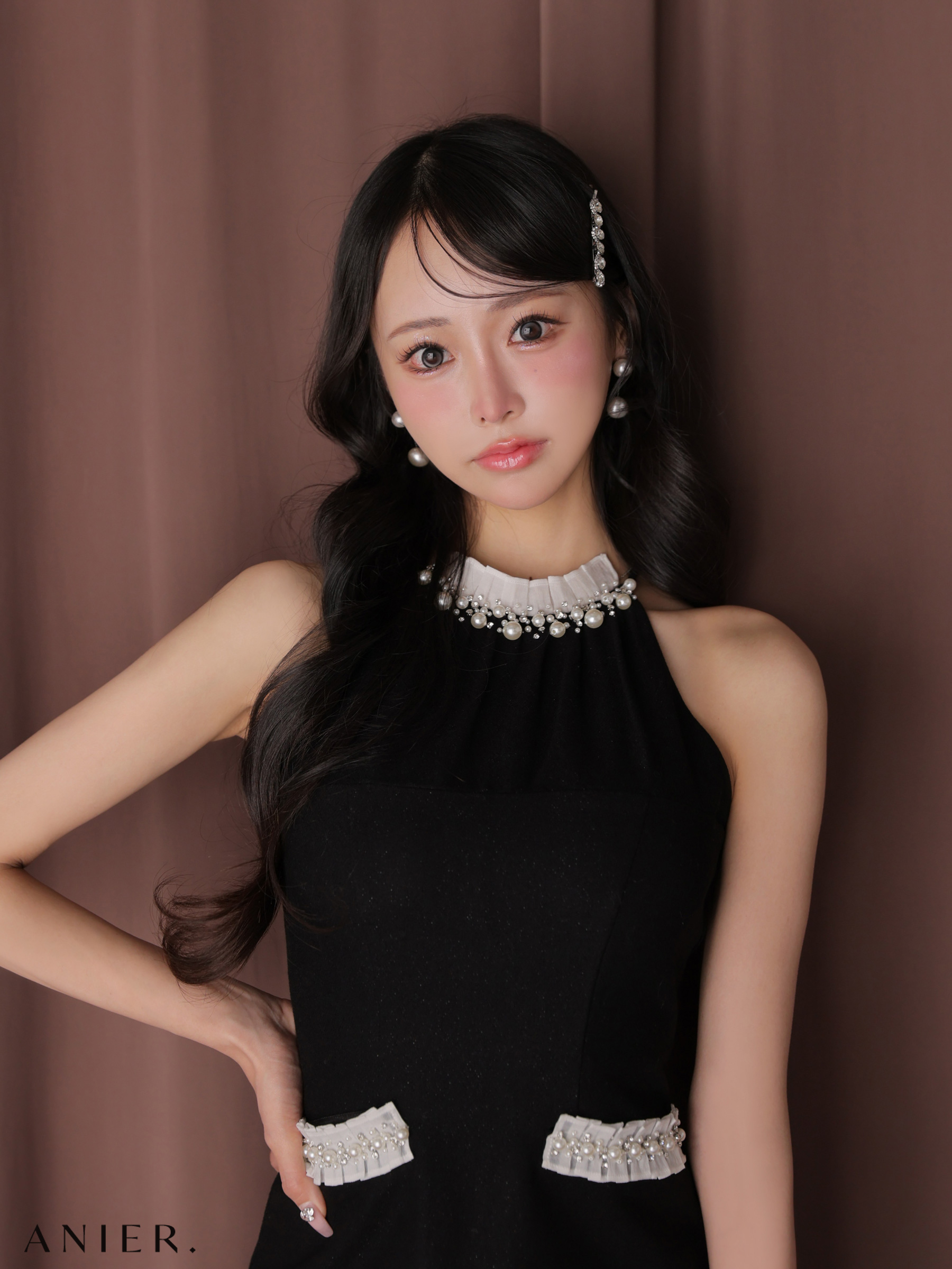 予約商品/1月上旬発送予定】XSサイズあり【ANIER./アニエル】【ROBE de