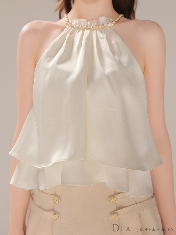 XSサイズあり【DEA./ディア】シフォン/ レイヤード/ フリル