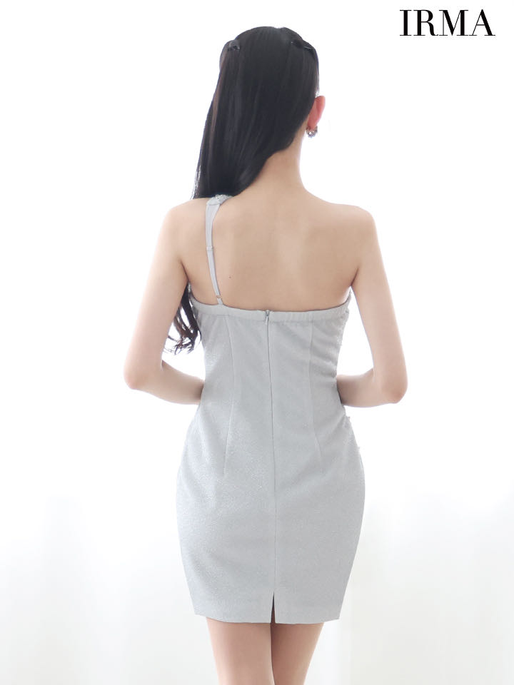 Mac Duggal ☆装飾付きワンショルダーカットアウトドレス Navy Tied One Shoulder Cut-Out Flowy Gown - Mac Duggal