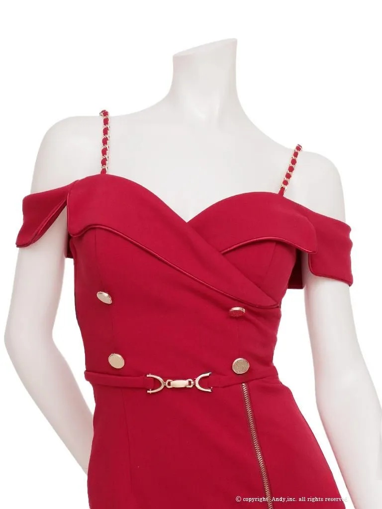 XSサイズあり【an /アン】ショルダーチェーン/ オフショル/ ダブル