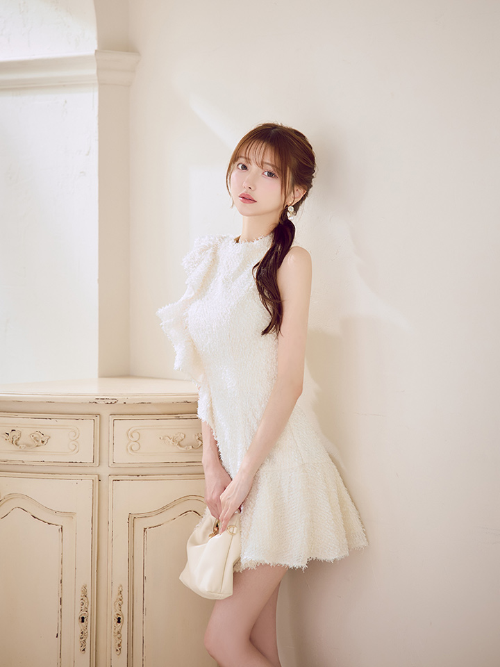 self-portrait チュールミニドレス 24SS☆関税込【SELF PORTRAIT】ミニ チュール ドレスワンピース